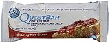 Quest Bar Protein Bar, Peanut Butter and Jelly, 2.11 Ounce (Pack of 12)