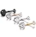 Jstyle 4 Pcs a Set 14G 316L Stainless Steel Belly Button Ring Cubic Zirconia Navel Rings Body Jewelry