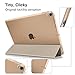 KuGi ipad pro 10.5 case, ultra-thin Semi-transparent Cover Case for Apple ipad pro 10.5 Tablet (Gold)