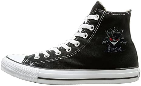 18GCGH Gengar Angry Canvas Shoes Sneakers Slip On Shoes 42 Black