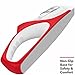 Vremi 4 Stage Manual Knife Sharpener - Kitchen Knife Sharpener 2 Slots Each With Steel and Ceramic Rod - Handheld Sharpening for Stainless Steel Blade Chef Paring Fillet Steak and Japanese Knife - Red