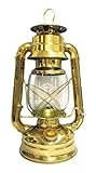 V&O by 21st Century 610-76114 10-Inch Centennial Solid Brass Trim Oil Lantern