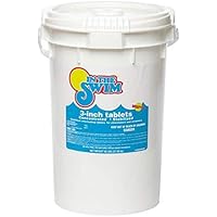 In The Swim 3 Inch Stabilized Chlorine Tablets for Sanitizing Swimming Pools - 50 Pounds