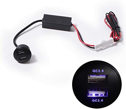 Amazon シェアスタイル スズキ車専用 Usb Q C3 0認証 急速充電2ポートクイックチャージャー ジムニー スペーシア など スイッチパネル サービスホール 携帯電話 スマートフォンアクセサリ 車 バイク