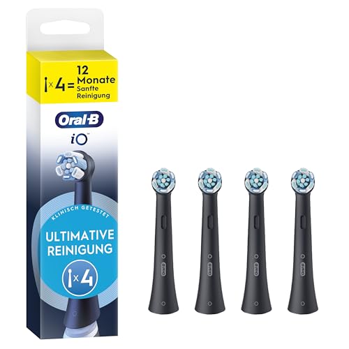 Oral-B iO Ultimate Cleaning - Original Replacement Toothbrush Heads for Oral-B iO Electric Toothbrushes - Brush Heads, Toothbrush Attachment, Replacement Brushes, Advanced Deep Cleaning - Black, Pack