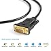 CableCreation 6 Feet USB to RS232 DB9 Serial Adapter Cable (FTDI Chip) for Cashier Register, Modem, Scanner,Industriual Machinery, CNC etc, 1.8M / Black