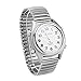 Charles Raymond Atomic Talking Watch - Unisex watch w/Alarm Speaks Time, Day, & Date - Great for The Blind, Elderly or Visually Impaired - 8421 (Silver)