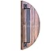 VivaLight 12 Inch Rustic Barn Door Handle Pull - Black Steel Pull for Sliding Doors, Gates, Garages, Sheds, Fences, Closets, Pantries - Indoor and Outdoor Use - Easy Install