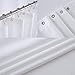 Wimaha Fabric Shower Curtain Liner Water-Resistant, Machine Washable, 100% Polyester, Perfect for Bathroom Stall Bathtub Tub, White, 72x72