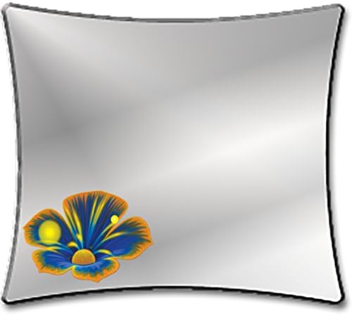 Magnetic School Locker Mirror: Vibrant Flower