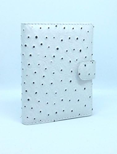 15 Succes Struzzo Junior Organiser White Leather A7 Time Planner Ring Binder PJ256SZ10