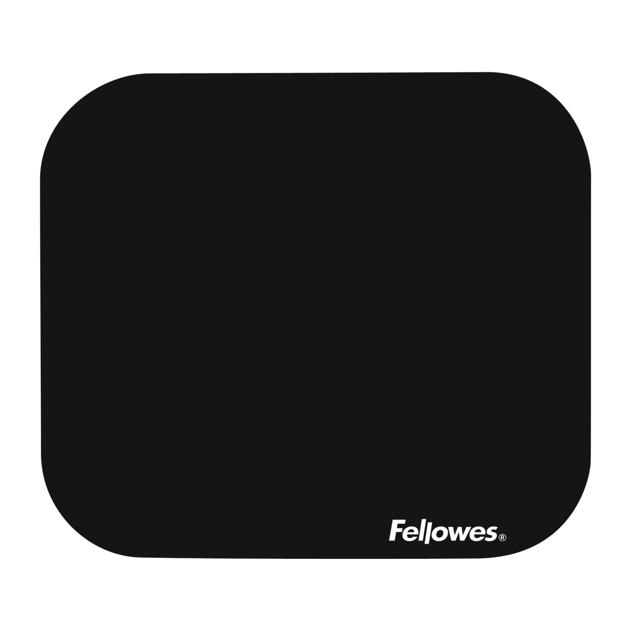 Fellowes Solid Colour Mouse Pad – Blue – Non-Slip Rubber Base, Smooth Polyester Surface, Comfortable & Durable – Made with 50% Recycled Materials