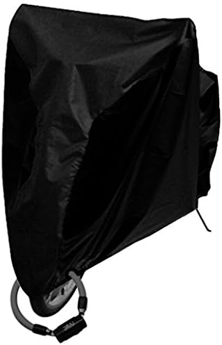 Lifelj 19OT Polyester Fabric Bike Cover Outdoor Waterproof Bicycle Cover Dustproof Sunscreen Bike Cover with Portable Bag for Mountain Bike Road Bike Bicycle (black)