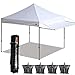ABCCANOPY Stable Pop Up Beach Tent with Backpack Bag, 12 x 12 ft Base / 10 x 10 ft Top, Black