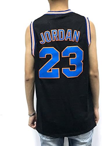 #23 Embroidered Basketball Jerseys Mens Classic Jordan Sport Space Jam Black S