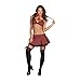 Dreamgirl Women's After School Special Dress, Black/Red/White, X-Small