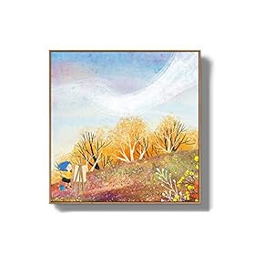 Framed Canvas Wall Art for Living Room, Bedroom Story Cartoon Princess Canvas Prints for Home Decoration Ready to Hanging - 16x16 inches