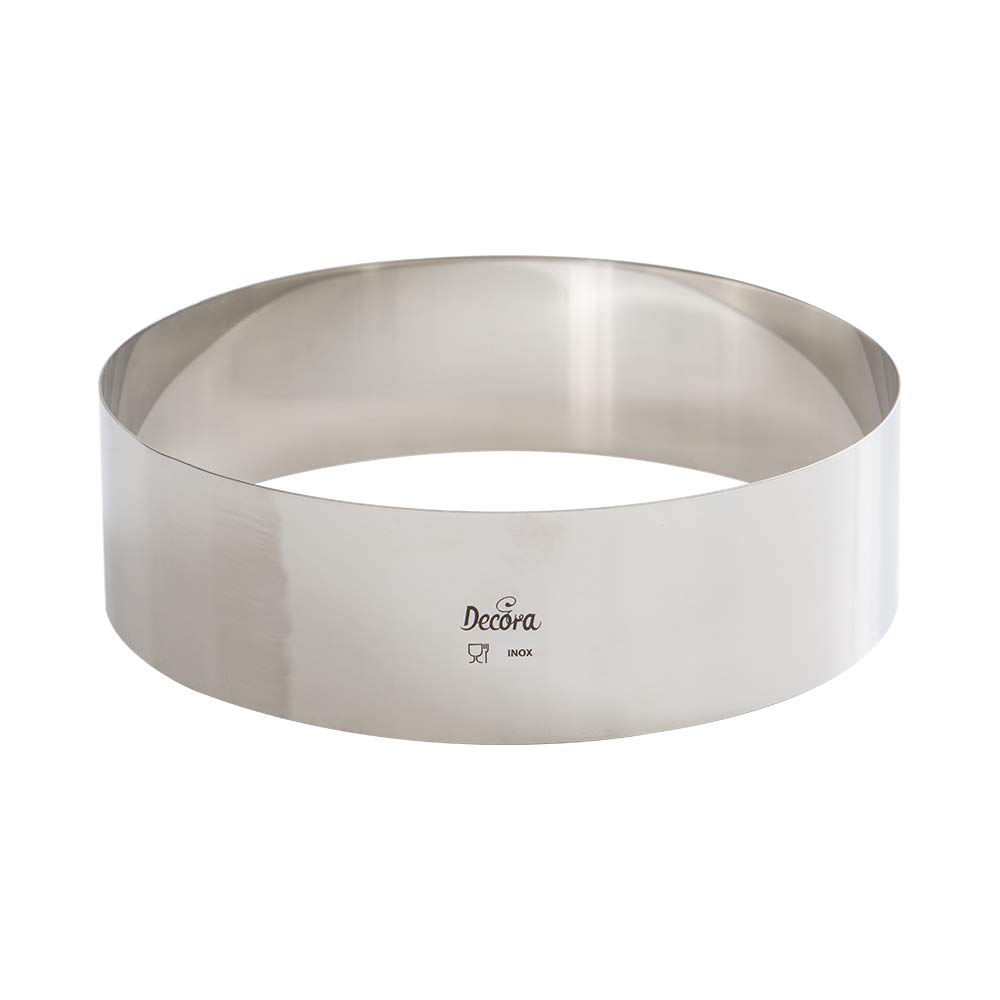 DECORA 0063751 Stainl. Steel Round Shape Ø 24 X H 6 Cm