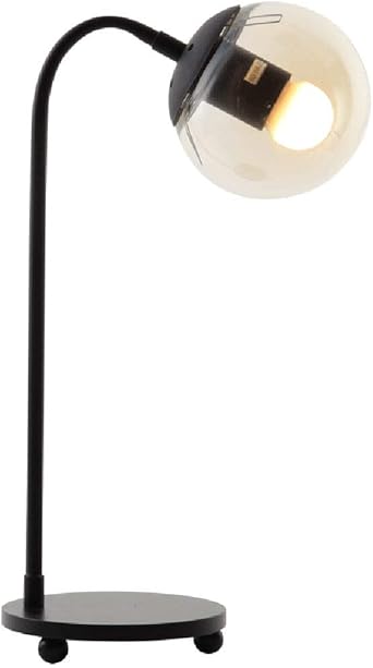 Lampe De Table Nordic Art Simple En Verre Fer Lampe De Bureau Ronde Americaine Chambre A Coucher Salon Salon Bureau Magic Bean Lampe De Chevet Amazon Fr Luminaires Et Eclairage