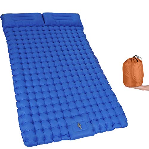 Inflatable Sleeping Pad for Camping, CMCQ Double Camping Sleeping Mat 2