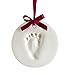 Baby Handprint Ornament Kit, Proud Baby Deluxe Clay Hand Print and Footprint Keepsake Kit, Makes A Great Holiday Gift And Keepsake