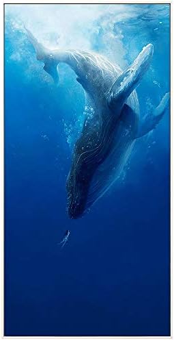 人物 ホームデコレーションデコレーションギフトのためのキャンバス動物の画像上の画像の印刷を絵画海ウォールアートでホエール 123センチメートル 63センチメートル クリスマスプレゼント 人気 綺麗な デコレーション Size 123cm 63cm Masqueboutique Com