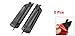 uxcell 2 Pcs Carbon Fiber Pattern Plated Auto Car Hood Air Flow Vent Sticker Cover