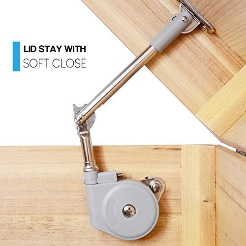 Morinbo 105 Degree Lid Support Hinge 35N50N (8lbs11lbs/ 1pc) Bearing Capacity Lid Soft Close