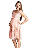Hello Miz Maternity Floral Lace Baby Shower Party Cocktail Dress with Ribbon Waist