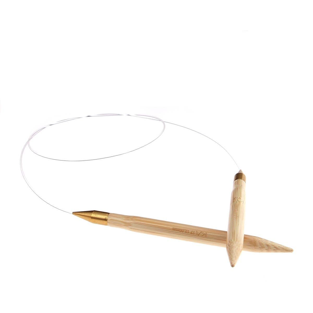 Wooden Circular Knitting Needles 12 mm - 105 cm