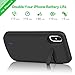 iPhone X/Xs Battery Case, 5000mAh Protective Portable Charger Case External Battery Pack Apple iPhone X/Xs Rechargeable Backup Charging Case Battery Power Bank (5.8 inch) (Black)