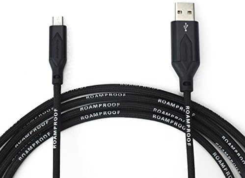 RoamProof Heavy Duty Micro USB Extra Long Fast Charging Cable, Dupont(TM) Kevlar Fiber (4ft), Charger and Data Sync for Android, Kindle, Samsung, HTC, Nexus, LG, Sony, PS4