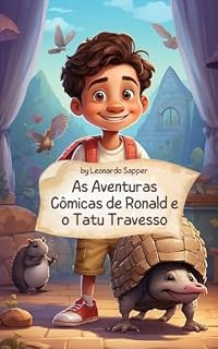 Livro As Aventuras Cômicas de Ronald e o Tatu Travesso
