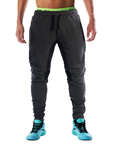 [flyfirefly]men s gym sport pants bodybuilding workout running jo…