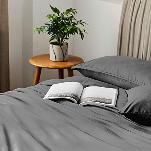 SONORO-KATE-Bed-Sheet-Set-Bamboo-Sheets-Deep-Pockets-16-Eco-Friendly-Wrinkle-Free-Sheets-Hypoallergenic-Hotel-Bedding-Machine-Washable-Silky-Soft-Dark-Grey-Queen