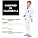 Elite Sports Ibjjf Ultra Light Bjj Brazilian Jiu Jitsu Gi for Kids with Preshrunk Fabric and Free Belt C00, White