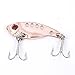 NUOMI Blade Lures for Bass Metal VIB Hard Fishing Spinner Baits Treble Hooks Walleyes Trout Fishing Spoons 4 Colors