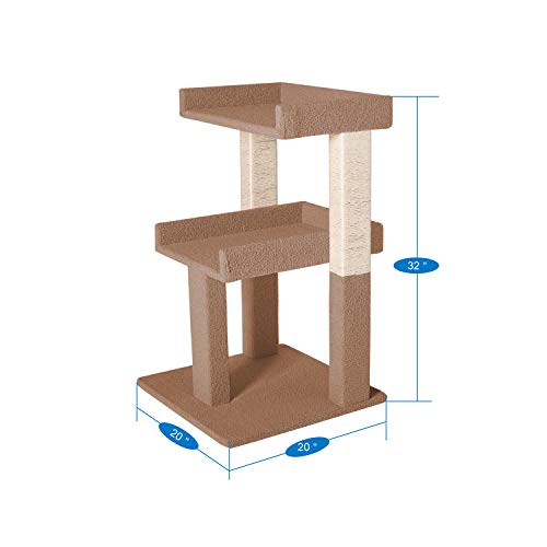 Naomi Home Lulu Large Cat Tree Tower, MultiLevel Kitten Tower Play