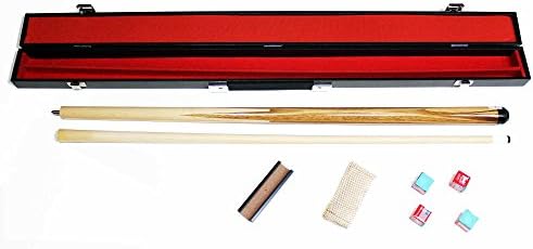 Hawleys Professional 18 oz Pool Cue and Case Combo Kit with chalk, tip tool and shaft smoother