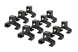 Olsa Tools Black Spring Loaded Ball Bearing Socket Clips for Use with Olsa Socket Holder Rails | 10-Pack (3/8-inch)