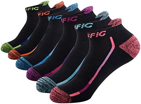 Women's Fashion Ankle Athletic Socks Low Cut No Show Cushion Breathable Socks (6 Pairs)