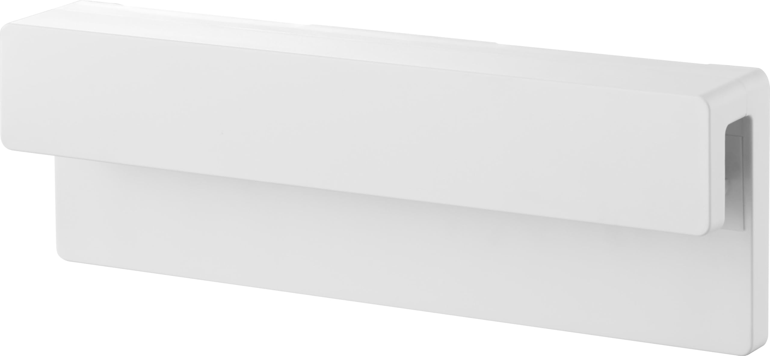 山崎実業(Yamazaki) フィルムフック 差し込み式 歯ブラシ ＆ チューブホルダー W18 ホワイト 本体：W18×D2.8×H6cm(フィルムフック含まず) タワー tower 浮かせる収納 歯ブラシホルダー 歯ブラシスタンド ワイドサイズ 1497商品画像