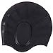 Men / Women's Athletic Swimwear Silicone Waterproof Swim Cap, Black