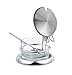 StainlessLUX 73442 Brilliant Stainless Steel Salt Server / Cheese Bowl / Condiment Serving Bowl & Spoon Set - Quality Serveware for Your Home