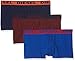 Diesel Men's 3-Pack Shawn Stretch Boxer Trunk, Royal Blue/Burgundy/Navy, Medium
