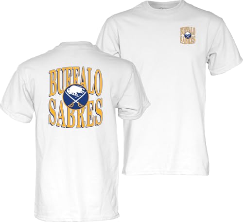 Blue 84 Standard NHL Officially Licensed T-Shirt Front/Back White