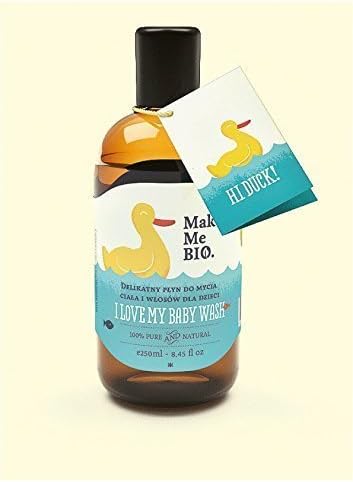 I Love My Baby Wash Make Me Bio – Gel/Body Wash and Shampoo Babsy & 250ml Natural Cosmetic, Free from parabens, SLS, Silicone