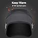 Coolchange Skull Cap Helmet Liner with Glasses Port Winter Thermal Running Beanie Cycling Cap Black