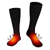 FAMKIT Elektrische Oplaadbare Batterij Verwarmde Sokken voor Mannen Vrouwen,Winter Warme Thermo-Sokken Buitensporten Ski…