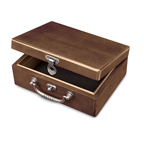WE Games Shut the Box - Walnut Stained Wood Box